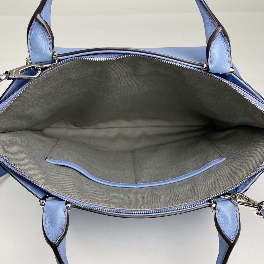 Cartier logo handbag, C de Cartier, 2-way shoulder bag, leather, blue, women's - Picture 5 of 5